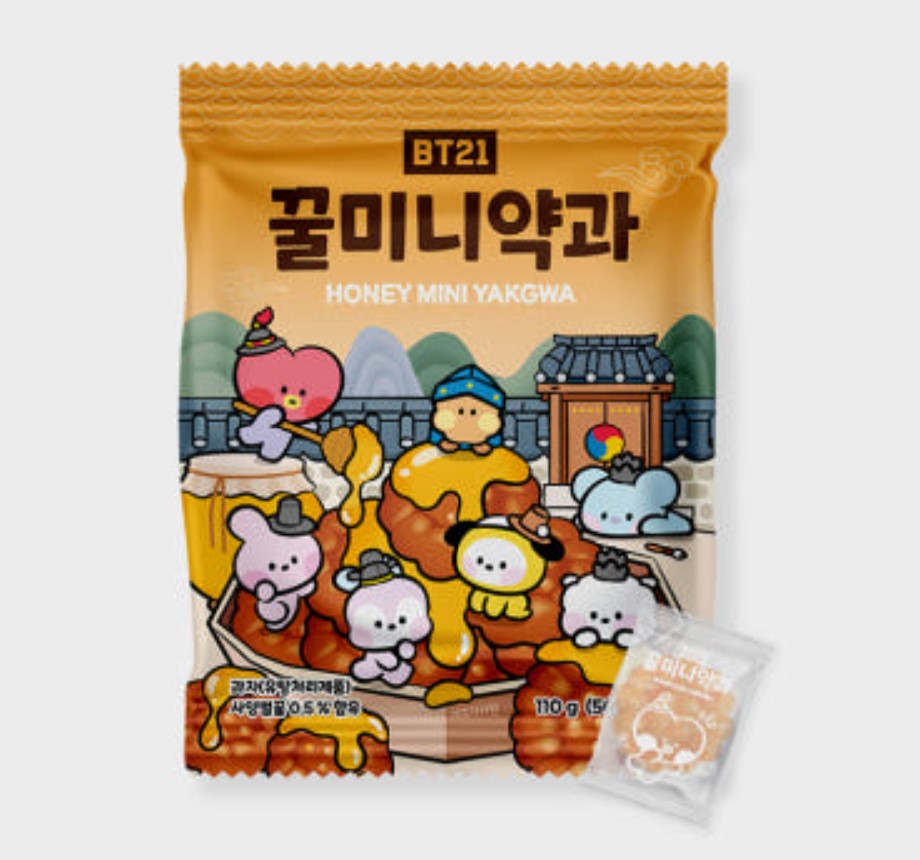 BTS Official Korean snacks Honey mini Yakgwa 110g