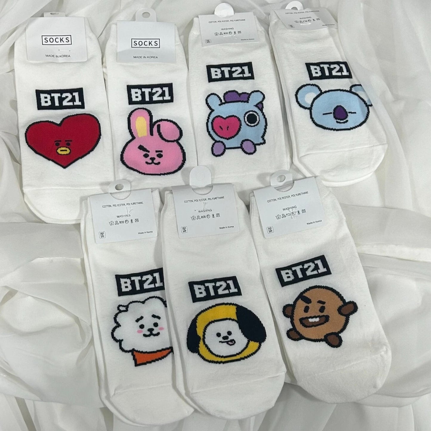 BT21 Face Socks
