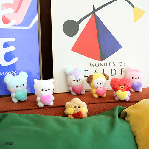 BT21 minini PLUSH KEYRING [Heart]