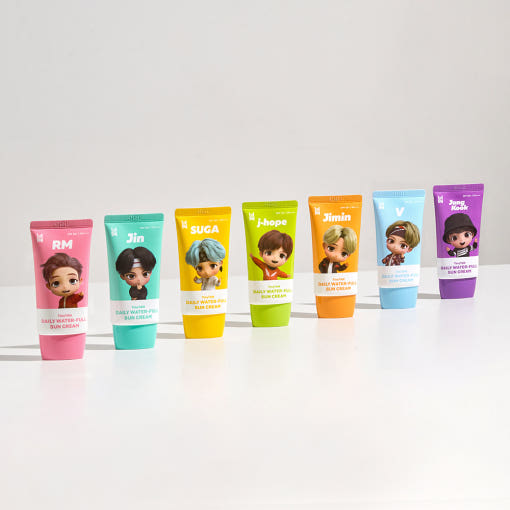 BTS TinyTAN Daily Water-full Sun Cream 50ml SPF50+ PA++++