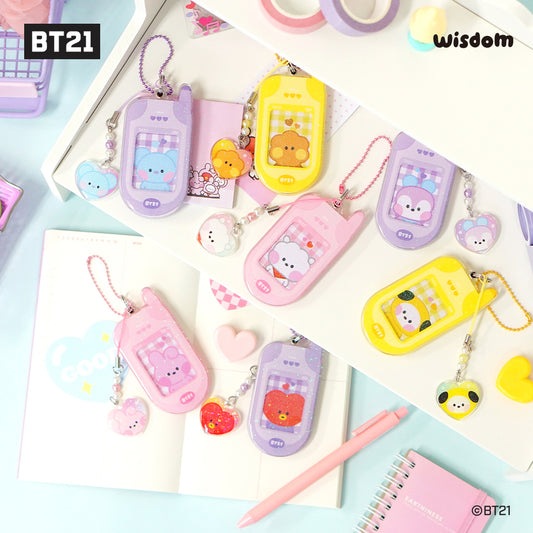 BT21 RETRO PHONE KEYRING [minini]