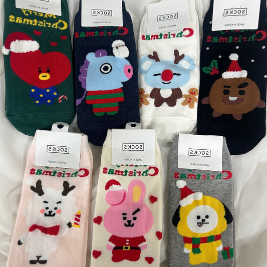 BT21 Christmas Socks All Set