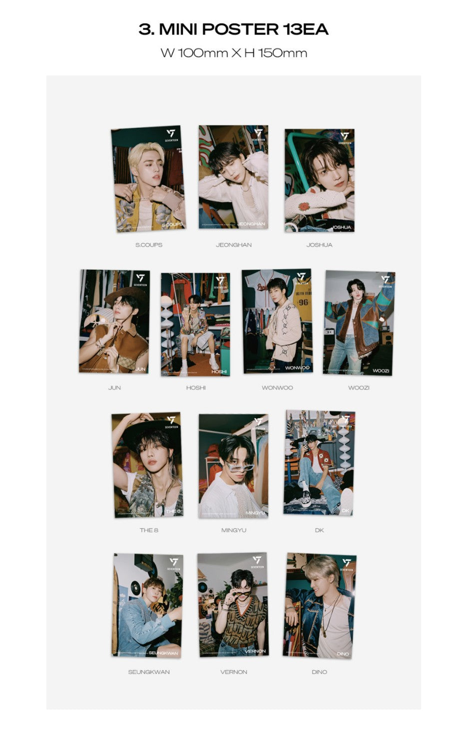 SEVENTEEN Eco-friendly Mini Poster Package