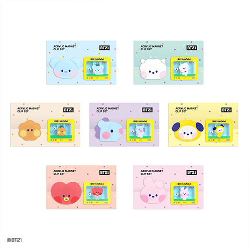 BT21 Acrylic Magnet Clip Set [minini]