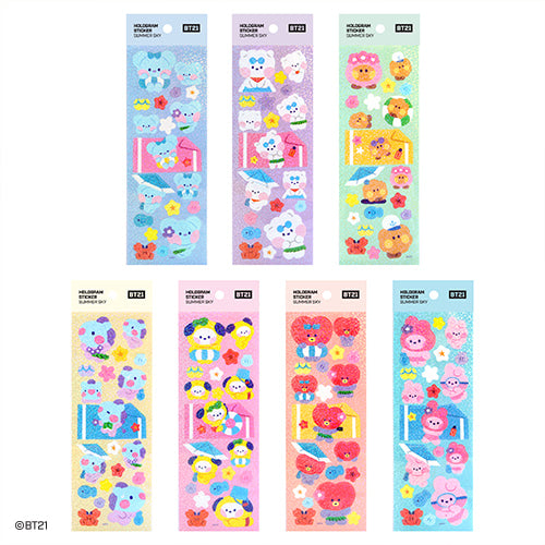 BT21 hologram sticker [Summer sky]