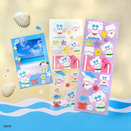 BT21 hologram sticker [Summer sky]